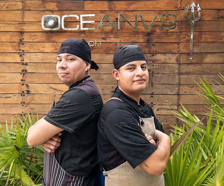 Los chefs Laiser y Néstor