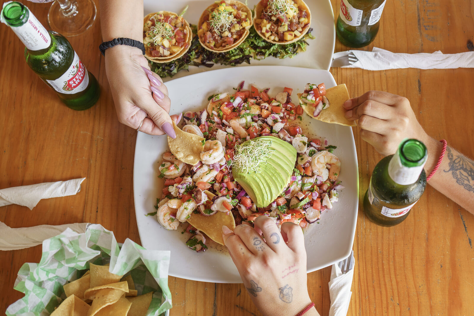 Ceviche para compartir en Green Demon